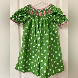 Claire & Charlie Smocked Christmas dress size 2